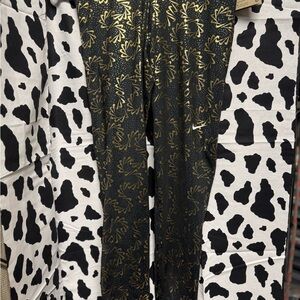 Nike Pro Black and Gold Leggings